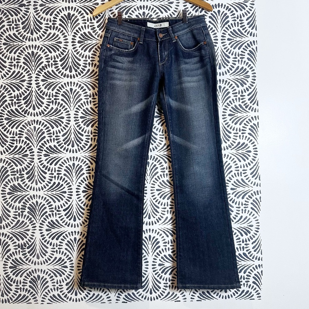 Joe’s Jeans Dark Blue Idol Low Rise Bootcut Jeans